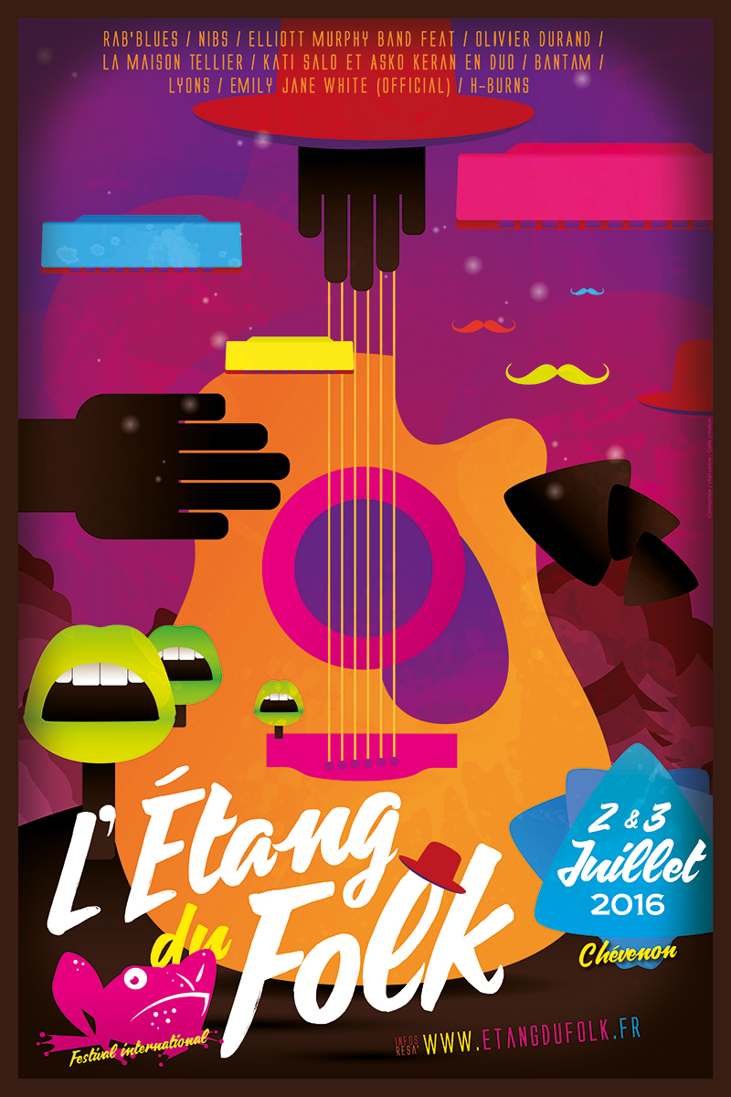 Affiche Festival l'Etang du Folk